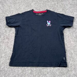 Psycho Bunny Navy Blue‎ Multicolor Tylor Back Graphic Tee Youth Size Medium